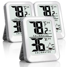 3 Pack Room Thermometer Indoor Hygrometer for Home, Digital Sensor Mini Humidity