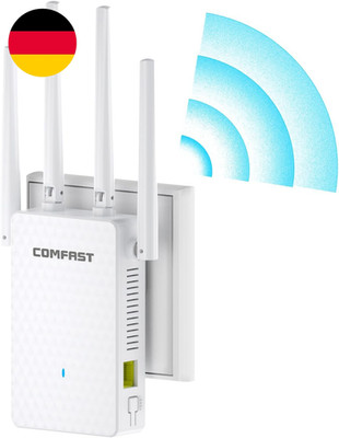 Leistungsstarker Wlan-Repeater AC1200 Mbps Mit Ethernet-Port, 4 Antennen, WPS, D