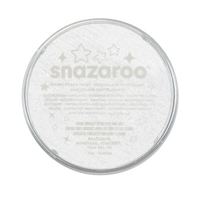 Snazaroo Schminkfarbe Schimmernd Weiß 18 ml Kinderschminke Water Make-up Aqua