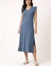 MATILDA JANE far away modal rib flutter sleeve midi dress size XL Womens Casual