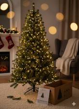 Juskys künstlicher Weihnachtsbaum 150 cm Kunsttanne Tannenbaum Deko