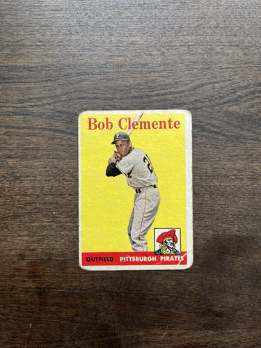 1958 Topps Baseballkarte # 52 Roberto Clemente Pirates HOF