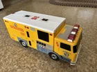 Funrise Tonka Yellow 1994 Hazardous Fire Truck Lights Sounds Very Rare Vintage