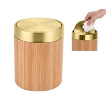 Mini Dustbin with Lid 1.3L, Bathroom Dustbin, Waste Bin, Cosmetic Bin, Table...