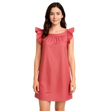 Red Valentino Pink Ruffle Sleeve Cocktail Mini Dress US 2 IT 38