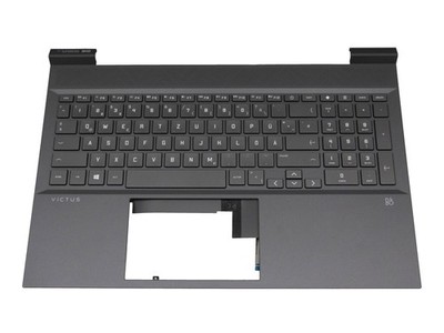 HP Victus 16-d0000 original Tastatur inkl. Topcase DE (deutsch) grau/grau mit Ba