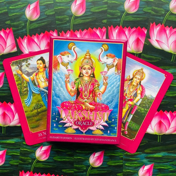 Lakshmi Oracle Orakelkarten Hindu-Gottheiten 36 Karten Deck Rockpool Begleitbuch-image