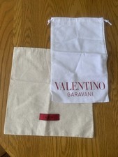 Valentino Garavani Dust Bags 2 Different, NEW. Size Medium White Ivory