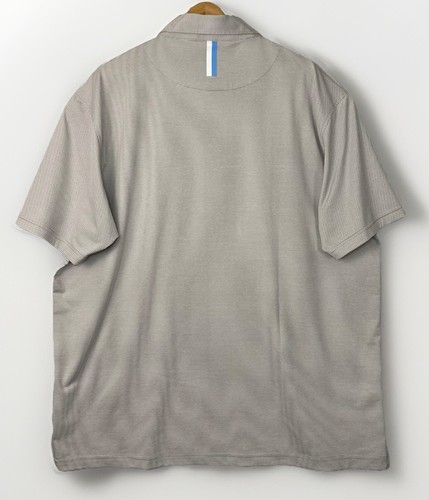 Rhoback The Whaler Heather Stripe Polo Shirt Men’s Size XL Gray - Picture 3 of 12