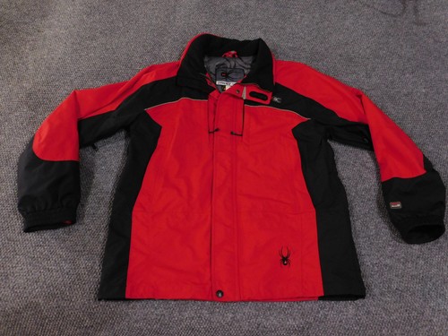 Spyder XSCAP Jacket Mens Large Red Black Entrant GII Ski Winter Coat Waterproof - Picture 2 of 23