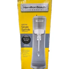 Hamilton Beach HMD200 Single Spindle Milkshake Drink Mixer w/ Stainless Cup 300W