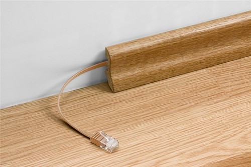 CAT 6a Netzwerkkabel Flachkabel; CAT FLAT 6a-0700 U/UTP WEISS 7m - Photo 5/6