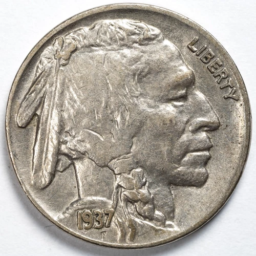 1937-P Buffalo Nickel Full Horn Almost Uncirculated (AU)