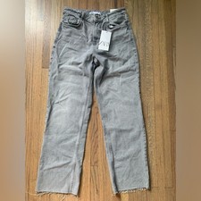 NWT Zara straight fit high rise jeans 4