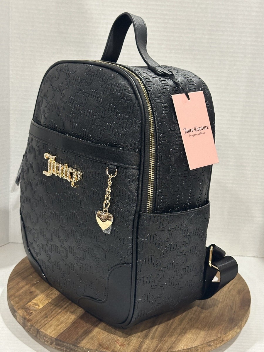 新品＊正規品 Juicy Couture ミニリュック ベロア スエード 黒 Brand New Black backpack JUICY COUTURE | eBay