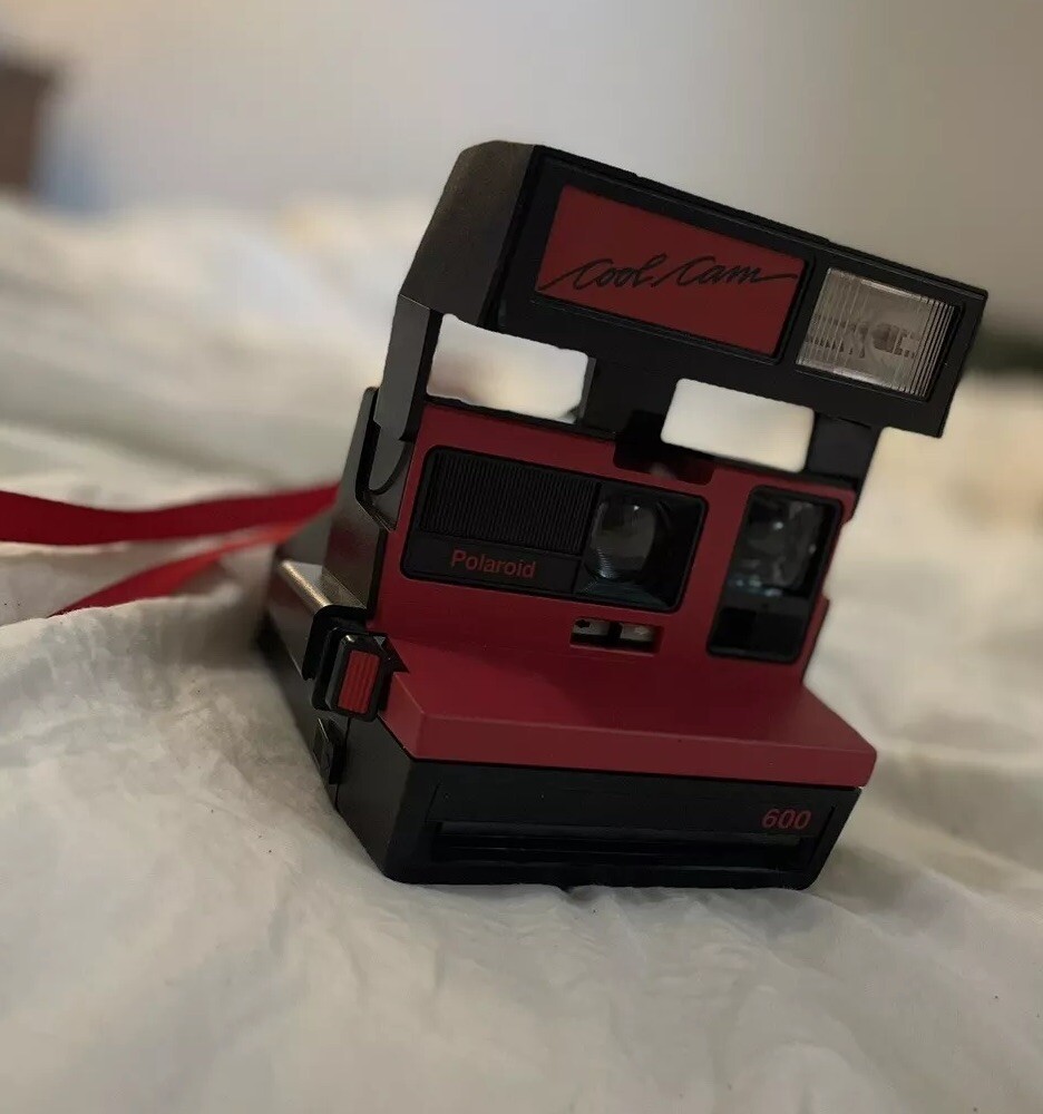Polaroid Cool Cam 600 Film Camera, Vintage Film Camera, Red