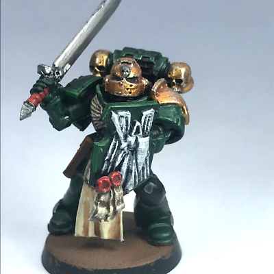 Dark Angels Veteran Champion Space Marines - Painted - Warhammer