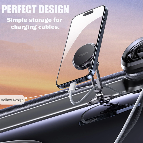 Magnetic Car Mount: 360 Degrees Rotatable Car Phone Holder - Air Vent Dashboard - 第 9/12 張圖片