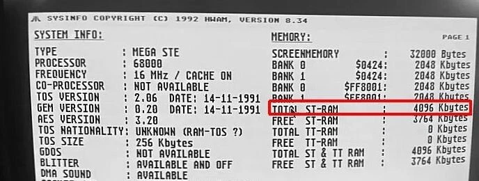 Atari STE TT Speicher RAM 4MB 4x 1MB Mega STE 520 1040 STE520 STE1040 - Bild 2 von 3