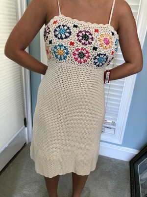 NWT TARGET Mossimo cream Crochet 