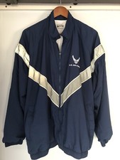 BISM US Air Force Wind Breaker Zippered Front Pockets XL/Short Made in USA EUC