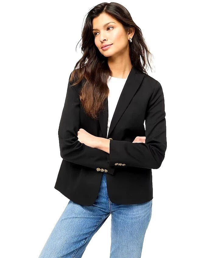 Business Black Solid Coats, Jackets & Vests for Women
