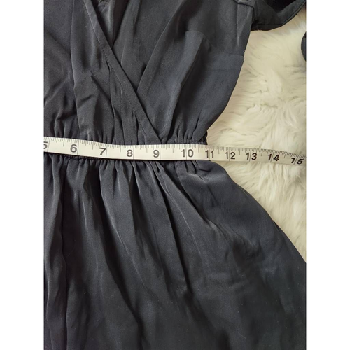 Abercrombie & Fitch Mujer Mameluco Mono Negro Cerradura Sobrepelliz Cuello Corto S - Imagen 4 de 7
