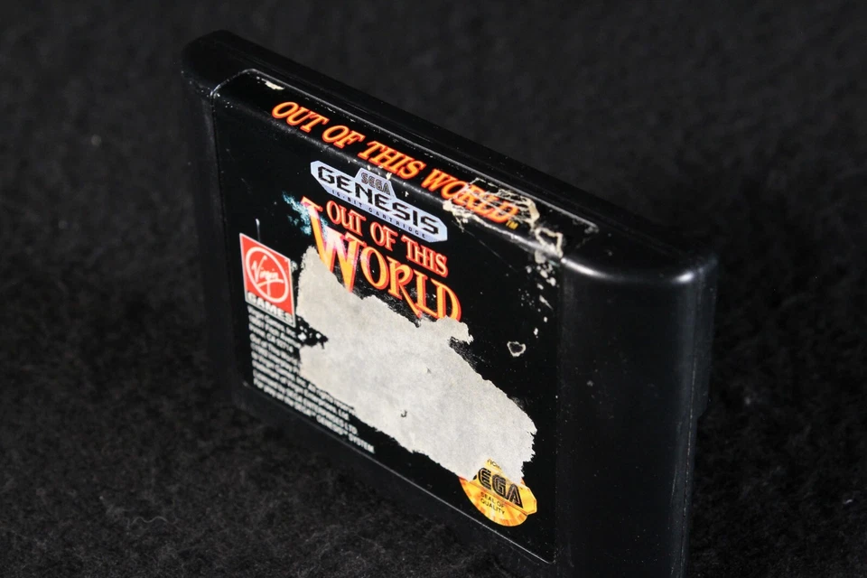 Sega Genesis Out Of This World vintage original video game loose cartridge 1994 - Image 4 of 4