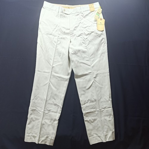 TOMMY BAHAMA Mens Trousers Pants 34x32 W34 L32 CREAM SILK FISHBONE CHINO $135NEW - Picture 6 of 15