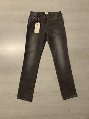 Armani Junior Jeans Hose 9A 136cm Neu mit Etikett Grau Slim   