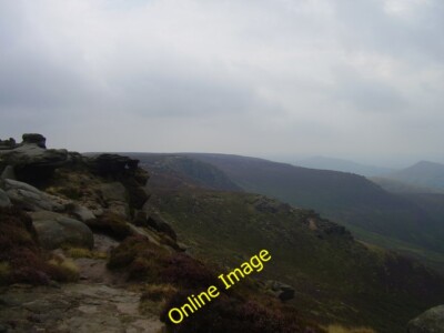 Photo 6x4 Kinder Scout's southern edge Grindsbrook Booth A walk above Eda c2010