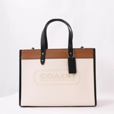 COACH Field Tote 30 In Colorblock With Coach logo Badge