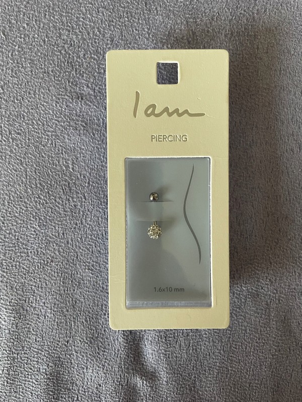Stainless Steel Body Piercing For Belly Button - Brand New
