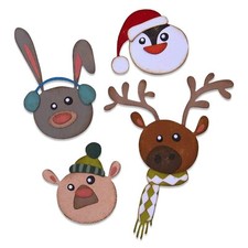 New Retired Sizzix Thinlits Winter Critters 9pc 664752 Retail 19.99 Tim Holtz