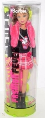 Fashion Fever Barbie 2004 H7472 Guitar T-Shirt Pink Plaid Mini | eBay