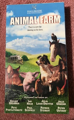 VHS 1999 George Orwell Animal Farm Hallmark Jim Henson Creatures Patrick Stewart