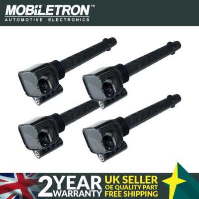 4 Pack of Mobiletron CE-187 Ignition Coil for Abarth 500 595 695 500C 595C 695C