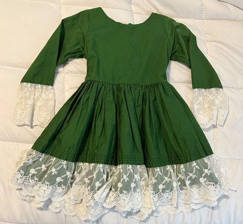 Well Dressed Wolf Green Party Dress Girls Size 7