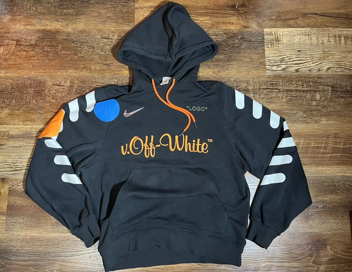 Nikelab x OFF WHITE Mercurial NRG X Hoodie ‘ Black ‘   Size Medium