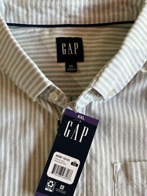 gap MEN'S COLLECTIONS 大型版 Gap Men's Long Sleeve Oxford Shirt Size XXL Orchid Bloom