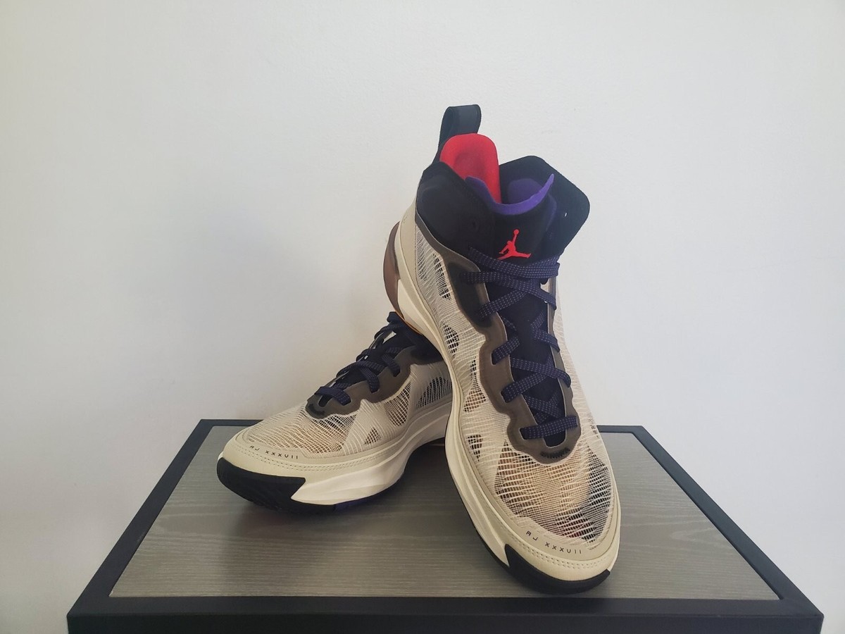 Air Jordan XXXVII​ Men - Light Bone/Fire Red/Black - Size 12 