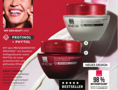 Avon ANEW REVERSALIST PLUMP & SMOOTH 2x50ml Tages Nacht creme Top Pflege ab 40