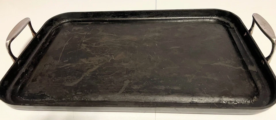 Plancha de doble quemador vintage Tramontina antiadherente 13” X 20” 80105/143 Foto 2 de 4