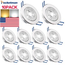 10Pack LED Downlight 9W/12W/15W Ceiling Lamps Spot Recessed Down Light Bulb