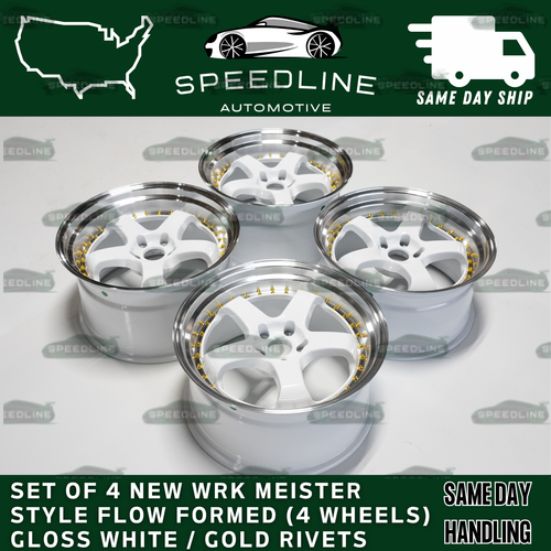Full. Square Rims 4PC Gloss White 5x114.3 19 Inch 9.5 Square Wheels Rims Set of 4 New ...