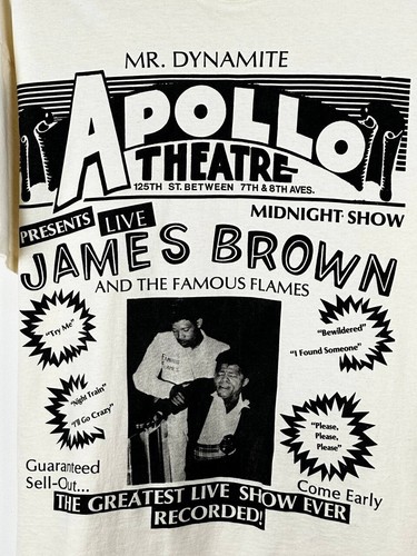 Vintage James Brown Apollo Theatre Promo t shirt Size XL - Picture 4 of 5