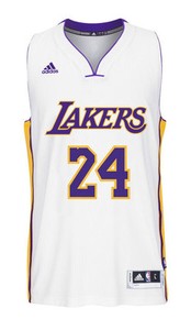 kobe bryant white jersey 24