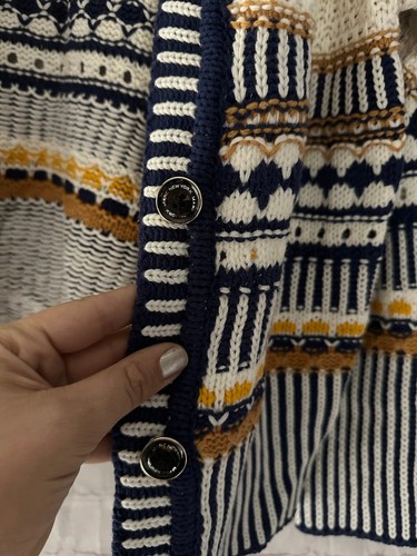 Marc New York Andrew Marc Chunky Button Down Sweater Knitted Cardigan NWT M - Picture 5 of 12