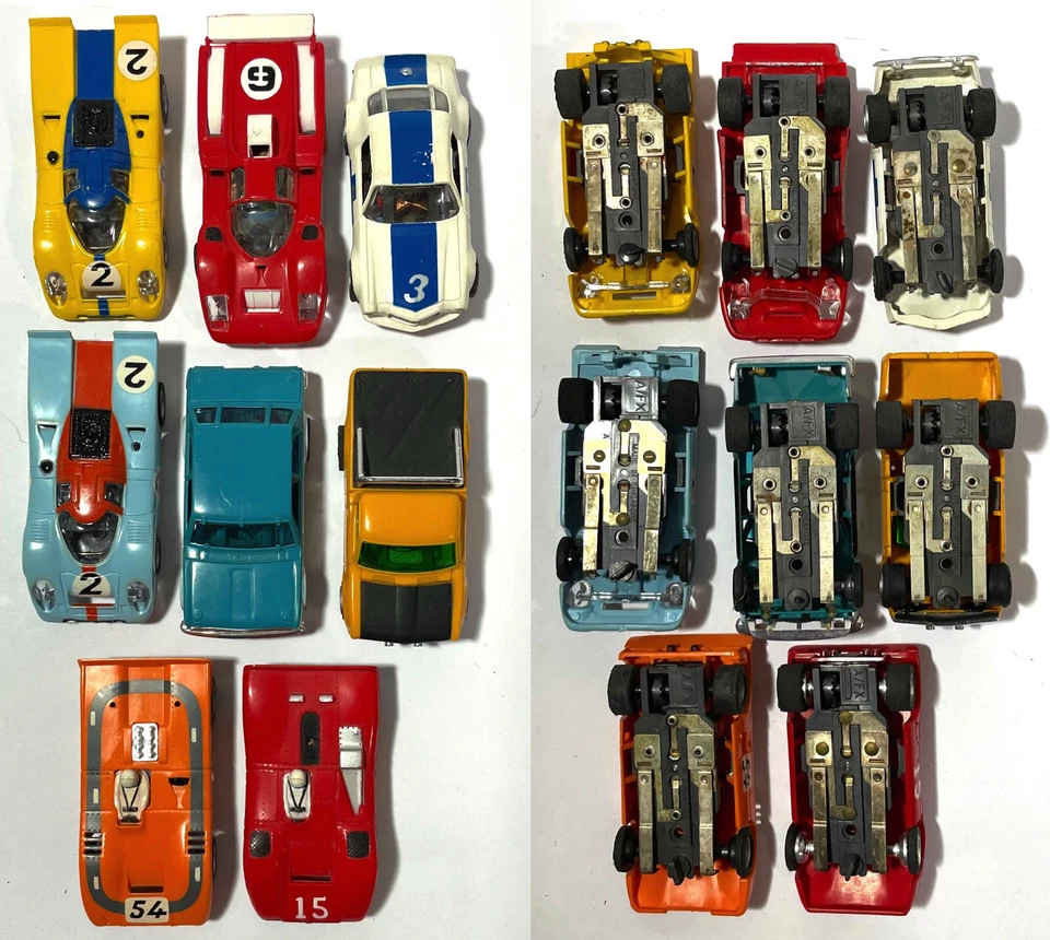 8pc New Old Stock 1972 AURORA AFX Non-Mag HO Slot Cars Unused Collection Lot 668 - Image 2 of 2