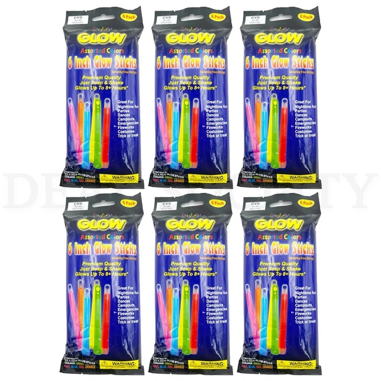 4 inch 10mm Assorted Glow Sticks- 25 Per Package – DirectGlow LLC